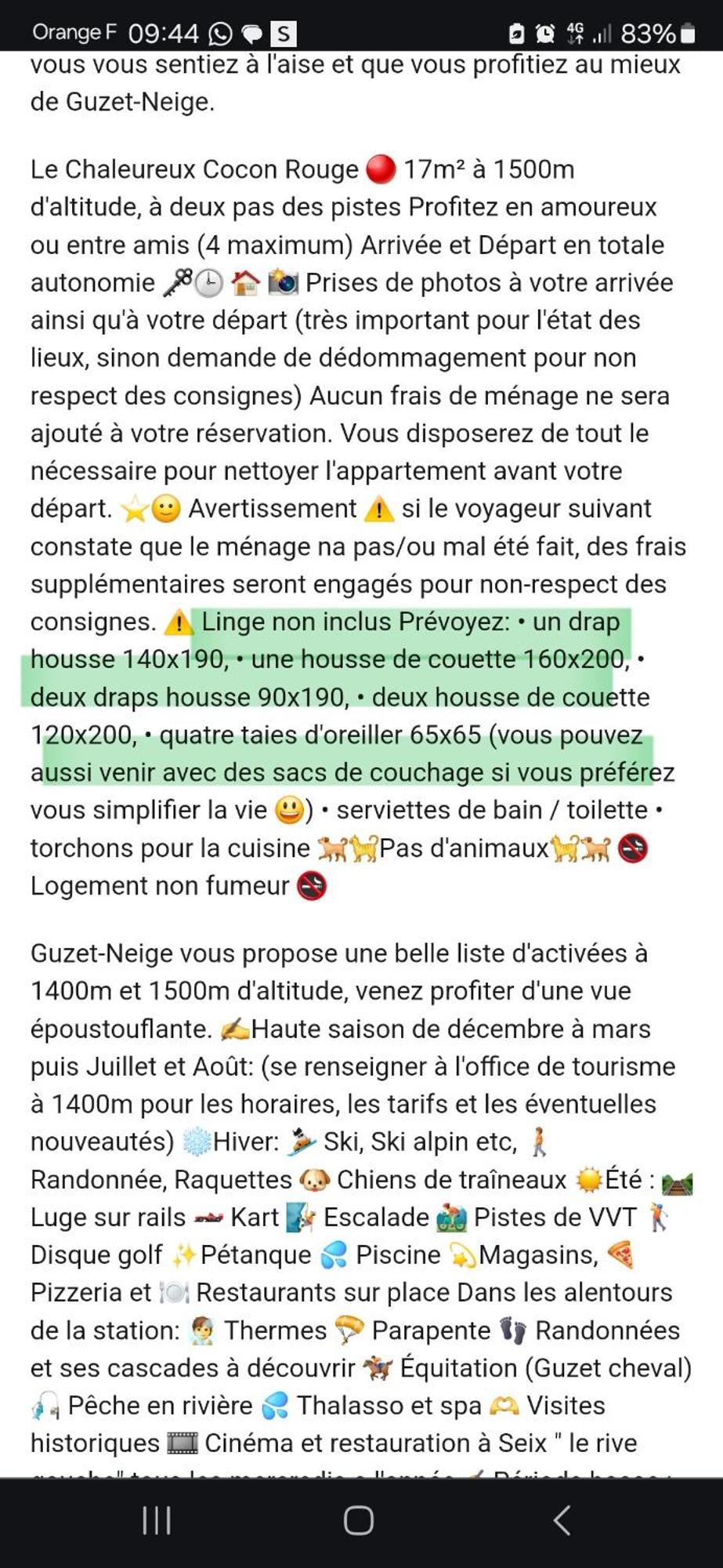 Le Chaleureux Cocon Rouge Appartement Ustou Buitenkant foto